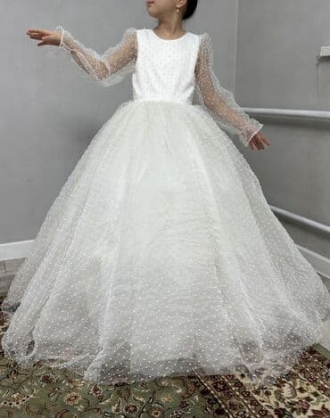 детские белые кеды: Детское платье, цвет - Белый — 10