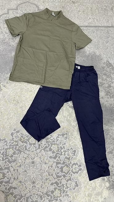 форма медицинская: Мужской Комплект рабочей/медицинской формы - Верх оливкового цвета — 1