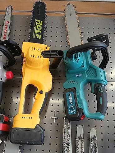 Ручные инструменты: Аккумуляторные цепные пилы (разные модели) Описание: - Компактные — 2