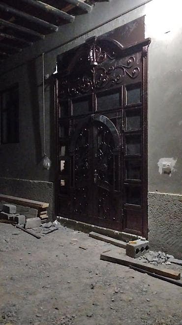 зеркало комод с подсветкой: Двери для домов и квартир, Металлическая, Двухстворчатая, Кованная, цвет - Коричневый — 2