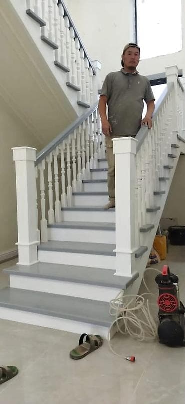 Деревянная лестница Для дома, Бесплатный замер, Форма лестницы: Прямая, Стиль: Классический