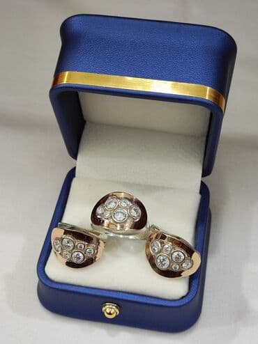 свадебные наборы ручной: Серебро напыление золото 925 пробы Размеры имеются Для заказа — 2