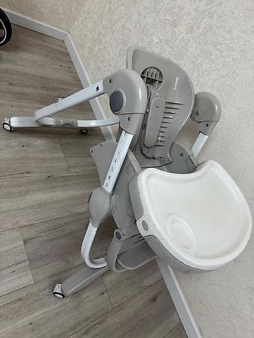 Детские односпальные кровати: Детский стульчик для кормления, складной. Особенности: - Регулировка — 3