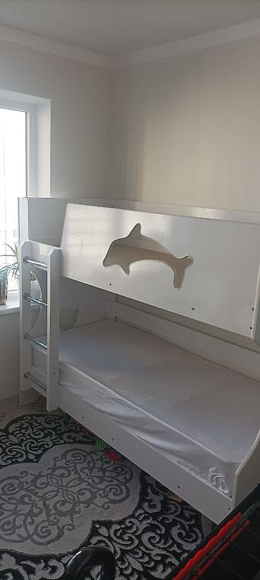 Бала үчүн комод: Балдар үчүн эки ярустуу, Колдонулган, ЛДСП, түсү - Ак — 1