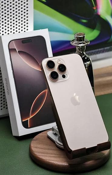 IPhone 16 Pro Max, Новый, 256 ГБ, Desert Titanium, Коробка, 98 %