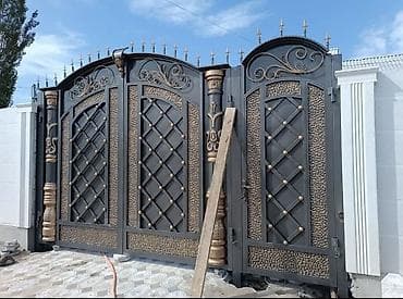 Металлические распашные ворота под заказ - Тип: уличные распашные — 10