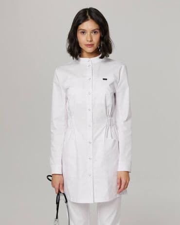 Глюкометрлер: Мед халат для студентов 🥼 Женский мужской Ткань габардин🔥 ткань — 10