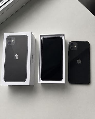 IPhone 11, цвет Black, в комплекте с коробкой. Фес айди иштейт
