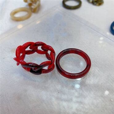 свадебные наборы ручной: Стильный комплект красных колец — яркий акцент для вашего образа. Одно — 4