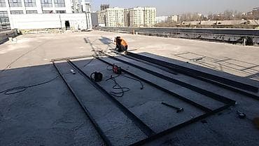 металический бак: Навес, Арочный, Металл, Поликарбонат, Установка — 4