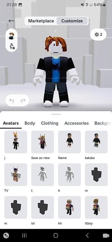 кожыный куртка: Набор аватаров и одежды для Roblox (скриншоты из меню — 3