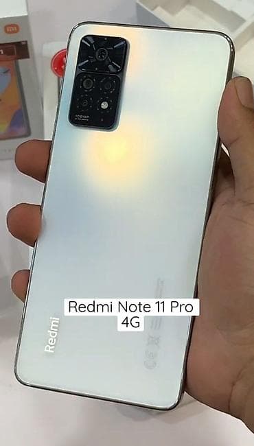 модемы бишкек: Redmi, Redmi Note 11 Pro, Б/у, 128 ГБ, цвет - Белый, 2 SIM — 1