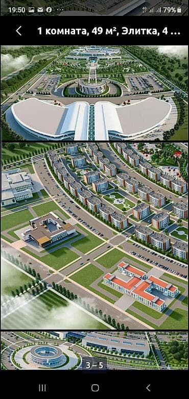 квартира соклук: 1 комната, 36 м², Достук с. Элитка, 1 этаж, ПСО (под самоотделку) — 3