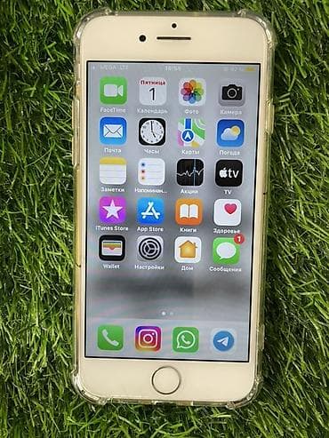 IPhone 8, Б/у, 64 ГБ, Белый, Чехол, 74 %