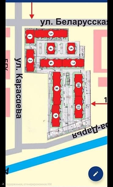 молодёжная: 1 комната, 48 м², Городское ГАИ 108 серия, 9 этаж, ПСО (под самоотделку) — 3
