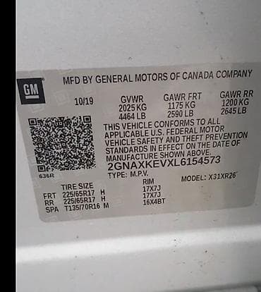 сктер: Chevrolet Equinox: 2019 г., 1.5 л, Автомат, Бензин, Кроссовер — 6