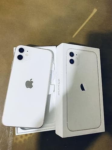 s 5 5: IPhone 11, Б/у, 128 ГБ, Белый, Коробка, 81 % — 3