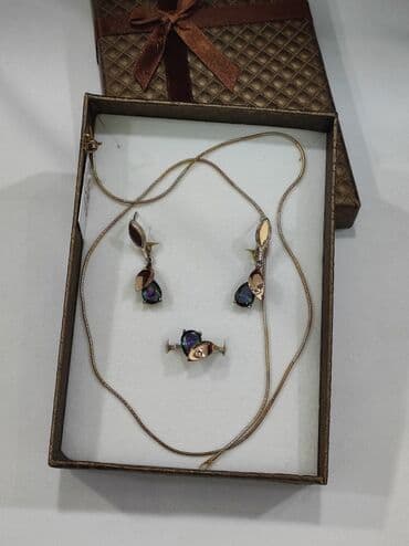 свадебные платья от производителя: Серебряный Набор+ Цепочка Серебро с напылением золото 925 Размеры — 1