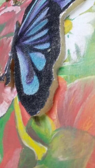 Картина 3d. Для детских учреждений. Ручная работа. Бабочки из at lalafo.kg Картина 3d. Для детских учреждений. Ручная работа. Бабочки из