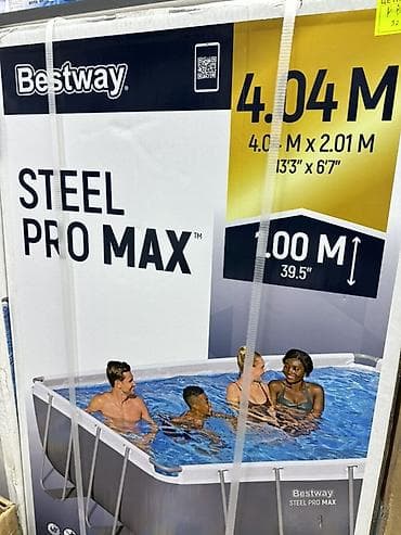сачок: Каркасные бассейны Bestway Steel Pro Max - Формы и размеры (указаны — 1
