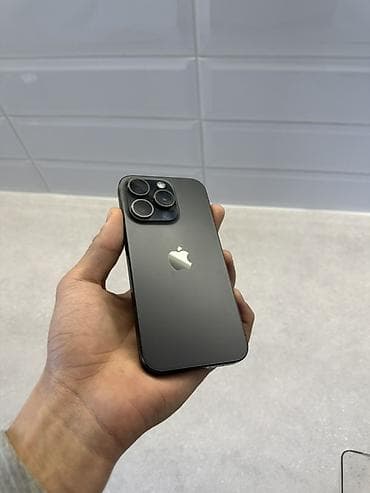 IPhone 15 Pro, Б/у, 256 ГБ, Black Titanium, 89 %
