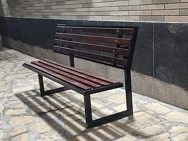 Дрова: Скамейка Металл, Со спинкой, Без крыши — 1