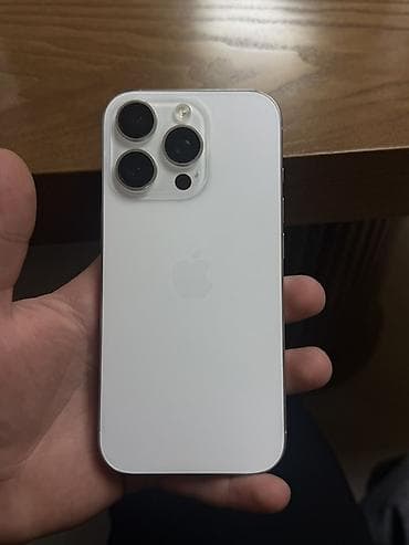 Техника и электроника: IPhone 16 Pro, Б/у, 256 ГБ, White Titanium, Кабель, 90 % — 1