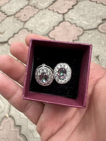 crocs 39: Серьги, Проба 958, Женские, Б/у — 2