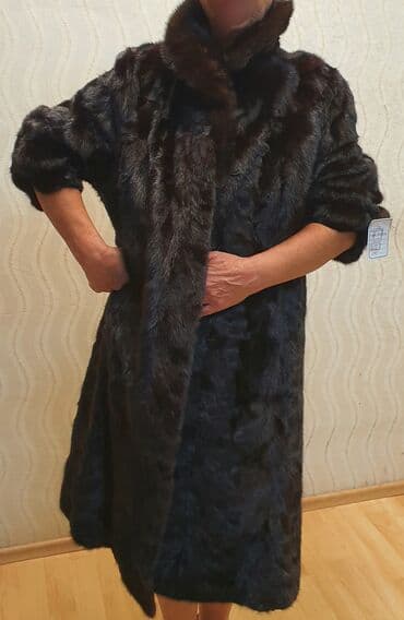 Шуба, Норка, По колено, Германия, 3XL at lalafo.kg Шуба, Норка, По колено, Германия, 3XL