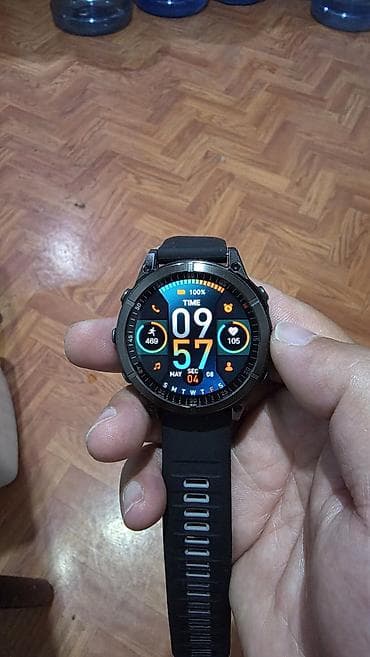 Акылдуу сааттар: Смарт-часы JS FENIX 8 - Круглый Super AMOLED-дисплей с яркими — 2