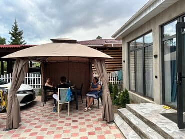 отдых на ыссык куле: Коттедж, коттедж с тремя спальными ЦО Радуга West, Кош-Кол, Парковка, стоянка, Сауна, Детская площадка — 14