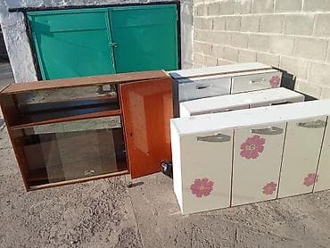 лофт мебели: Стенка-шкаф, Тип стенки-шкафа: Модульная, Для спальни, Особенности: Для хранения посуды — 3