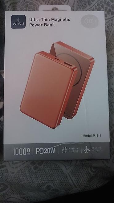 аккумуляторный: WiWU Ultra Thin Magnetic Power Bank P15-1 - Емкость: 10 000 мА·ч - — 3