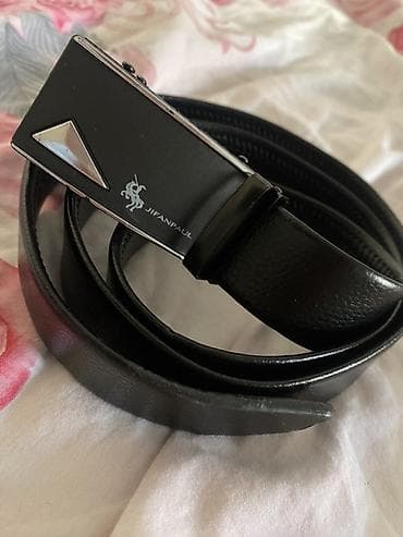 серебро номер: Ремень, Другой бренд, Материал: Экокожа, Мужские, Новый — 1