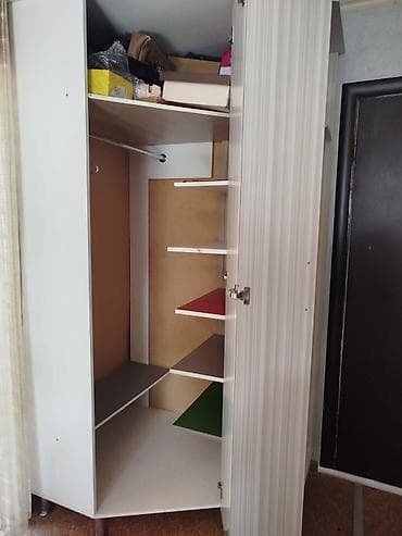 silver kitchen: Шифоньер, шкаф для одежды, Б/у, Угловой, ЛДСП — 3
