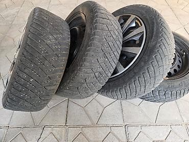 Колеса в сборе 205 / 55 / R 16, Зима, Б/у, Комплект, Легковые, Железные, отверстий - 5 — 1
