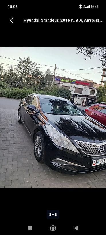 хундай грандер: Hyundai Grandeur: 2016 г., 3 л, Автомат, Бензин, Седан — 3