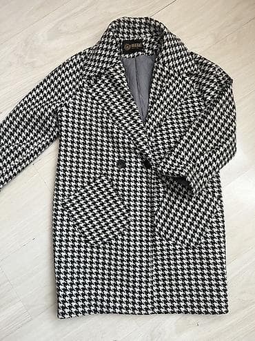 Пальто, Классика, Осень-весна, По колено, Двубортная модель, M