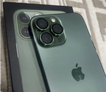 IPhone 13 Pro Max, Колдонулган, 256 ГБ, Alpine Green, Куту, 80 % — 1