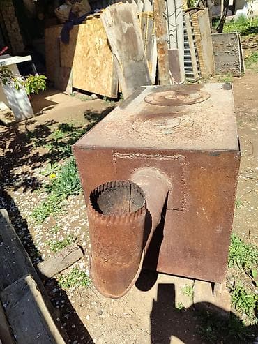 кант трасса: Металлическая печь-буржуйка с варочной поверхностью - Материал — 1