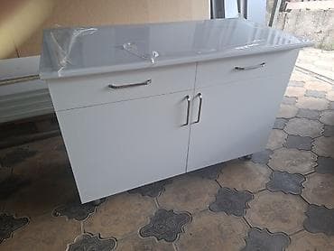 Тумба для кухни, Новый, Без мойки, Напольная, Самовывоз, Платная доставка, цвет - Белый — 1