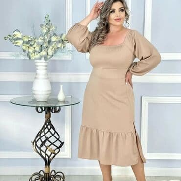 трикотажные платья для полных: Платья. Тонкий трикотаж Размеры:50/52/60. 2/2. Возврата и обмена у — 1