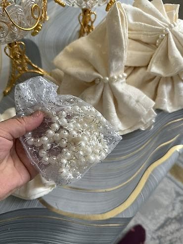 Светодиодные гирлянды: Салфетки - Материал: плотный жаккард/сатин молочного цвета с легким — 2