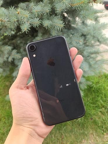 IPhone Xr, Б/у, 64 ГБ, Черный, Чехол, 77 %