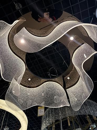 string art: Потолочные светильники/люстры современного дизайна - Многоуровневые — 5