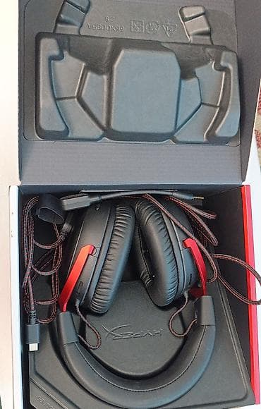 колонки и динамики: Проводные гарнитуры, HyperX, Б/у, цвет - Черный — 2