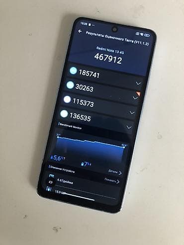redmi 7 note: Redmi, Redmi Note 13, Б/у, 256 ГБ, цвет - Голубой — 1