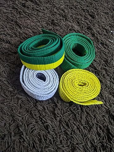 таеквондо: Продаю белый, желтый, желто-зеленый, зелёный пояс для таэквондо по 150 — 1