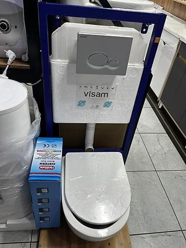 Хозтовары: Инсталляция для подвесного унитаза Visam: - Стальная монтажная рама — 1