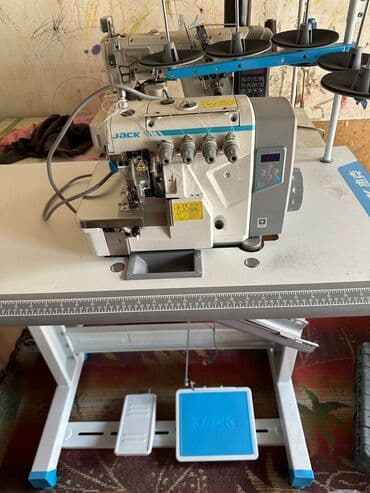4 ниточная жак: Тигүүчү машина Jack, Оверлок, Жарым автоматтык — 2
